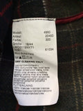 BARBOUR BUTTERMERE DARK BLUE WOOL BLEND HOODED DUFFLE COAT SIZE 18 FIT 16