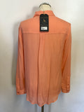 BRAND NEW JACK WILLS CORAL BAMBER SILK LONG SLEEVE SHIRT SIZE 10