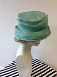 WINDSMOOR TURQOUISE PLEATED BAND FORMAL HAT