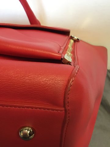 MULBERRY HIBISCUS CLASSIC WILLOW SILKY CALF LEATHER TOTE BAG