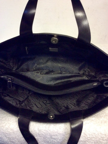 FURLA BLACK TOP HANDLE HANDBAG