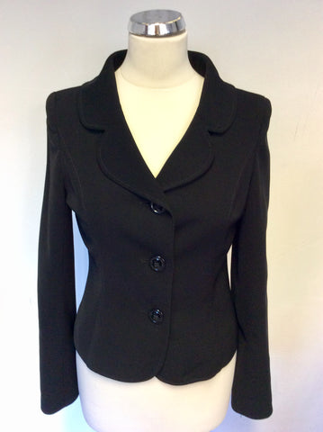 HOBBS BLACK JACKET & TROUSER SUIT SIZE 10
