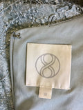 PHASE EIGHT MALIA PALE DUCK EGG LACE & SEQUIN SPECIAL OCCASION DRESS SIZE 10
