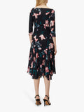 BRAND NEW COAST LAUREN WINDSOR BLACK & PINK FLORAL PRINT SHIFT DRESS SIZE 10