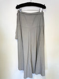 BRAND NEW SARAH PACINI GREY RAMIE TIERED WRAP AROUND SKIRT SIZE 1 UK 10