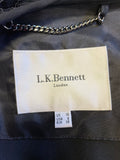 LK BENNETT LILYAN BLACK LACE SPECIAL OCCASION JACKET SIZE 10