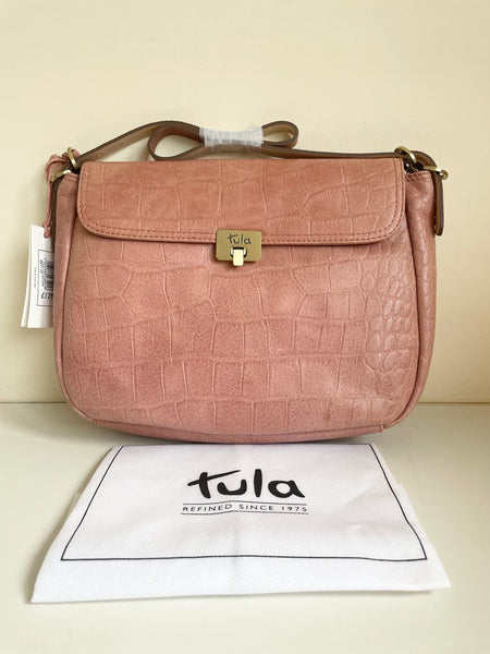 BRAND NEW TULA ROSE WATER LEATHER SHOULDER BAG