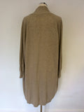 BRAND NEW MARKS & SPENCER LIGHT CAMEL 100% CASHMERE CARDIGAN SIZE 20