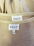 EAST CAMEL LINEN & COTTON BLEND LONG SLEEVE JUMPER & MATCHING CARDIGAN SIZE XL