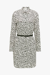 BRAND NEW WITH TAGS ESPRIT BLACK & WHITE PRINT BELTED SHIRT DRESS SIZE 14