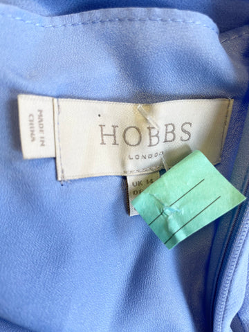 HOBBS CORNFLOWER BLUE LONG SPECIAL OCCASION MAXI DRESS SIZE 14