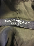 MARINA RINALDI BLACK SUIT JACKET SIZE 25 UK 20
