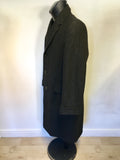 G.A. DUNN & CO DARK GREY CROMBIE CLOTH WOOL COAT SIZE 36R