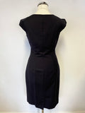 LK BENNETT GIANNA BLACK 100% VIRGIN WOOL PENCIL DRESS & JACKET SIZE 8