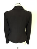 HOBBS DARK BROWN WOOL JACKET & TROUSER SUIT SIZE 12/14