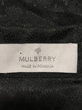 BRAND NEW MULBERRY BLACK COTTON & SILK PRINT BLOUSE SIZE 8