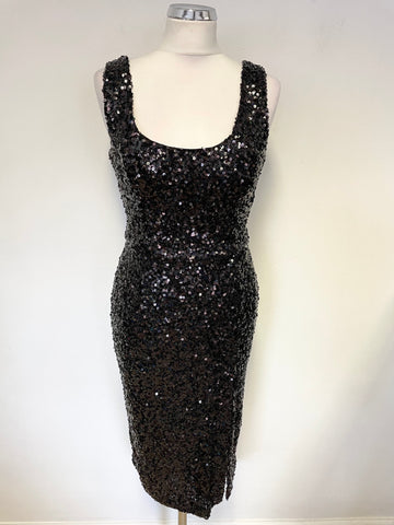 BRAND NEW FRENCH CONNECTION BLACK HOLOGRAM SLEEVELESS COCKTAIL DRESS SIZE 10