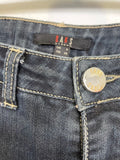 DAKS DARK BLUE DENIM STRAIGHT LEG JEANS SIZE 8
