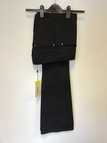 BRAND NEW KAREN MILLEN BLACK STRETCH BOOT LEG JEANS SIZE 10