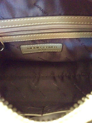 BRAND NEW MARIA CARLA HIGH GLOSS BEIGE SHOULDER / HANDBAG