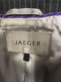 JAEGER GREY WOOL PINSTRIPE JACKET SIZE 10