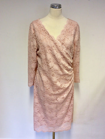 BRAND NEW GINA BACCONI PINK LACE SPECIAL OCCASION DRESS SIZE 12