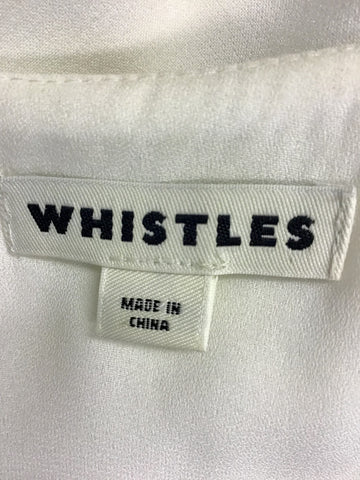 WHISTLES WHITE SLEEVELESS JUMPSUIT SIZE 14