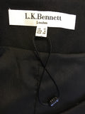 BRAND NEW LK BENNETT BLACK WOOL BLEND PENCIL DRESS SIZE 10