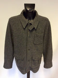 DKNY JEANS GREY WOOL JACKET SIZE L