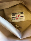 BURBERRY BEIGE LONG MAC/TRENCH COAT SIZE 14 LONG
