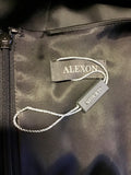 BRAND NEW ALEXON BLACK SATIN SPECIAL OCCASION DRESS SIZE 14