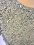 PHASE EIGHT MALIA PALE DUCK EGG LACE & SEQUIN SPECIAL OCCASION DRESS SIZE 10