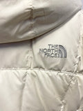THE NORTH FACE IVORY PADDED QUILTED COAT SIZE M