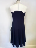 BRAND NEW ROMAN NAVY BLUE & WHITE TRIM FIT & FLARE DRESS SIZE 16