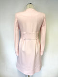 BRAND NEW TED BAKER CEALLY BABY PINK TIE FRONT COAT SIZE 2 UK 10/12