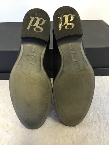 PAUL GREEN BLACK LEATHER CHELSEA BOOTS SIZE 7/40