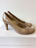 GABOR PATENT HEELED COURT SHOES SIZE 5/38