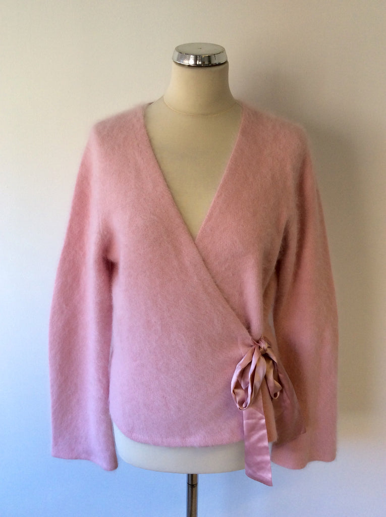Pink clearance angora cardigan