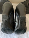 ECCO BLACK LEATHER BUCKLE TRIM HEELED BOOTS SIZE 6/39