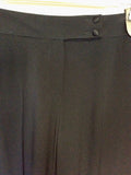 BRAND NEW MARKS & SPENCER AUTOGRAPH BLACK TUXEDO TROUSER SUIT SIZE 8/10