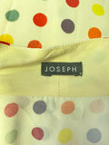 JOSEPH IVORY & MULTI COLOURED SPOT SLEEVELESS TOP SIZE 38 UK 10