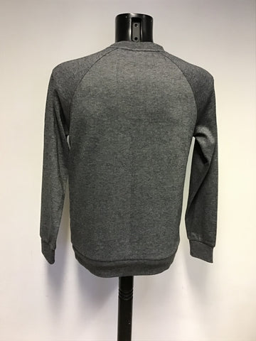 REISS DARK GREY MARL LONG SLEEVE SWEATSHIRT SIZE M