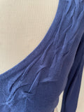 OUI MOMENTS BLUE LONG SLEEVE SHRUG SIZE 12