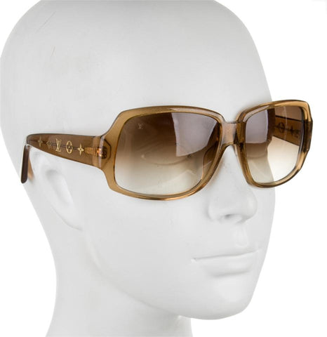 LOUIS VUITTON HONEY BROWN OBSESSION CARRE SUNGLASSES