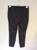 MARCCAIN DARK GREY STRETCH WOOL BLEND JEGGINGS SIZE N5 UK 14