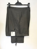 BRAND NEW CALVIN KLEIN BLACK & GREY WEAVE 100% WOOL SUIT SIZE 44R/ 36W/ 32L