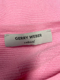 GERRY WEBER CASUAL PINK FINE KNIT LONG SLEEVE JUMPER SIZE 10