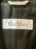 CLASSIC MAX MARA BLACK WOOL & CASHMERE JACKET SIZE UK 10