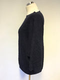 PHASE EIGHT NAVY BLUE 3/4 SLEEVE JUMPER SIZE 14