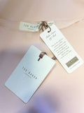 BRAND NEW WITH TAGS TED BAKER BRITLA PINK ASYMMETRIC TOP SIZE 1 UK 8/10